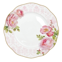 Assiette en porcelaine 27cm - Floral Damask
