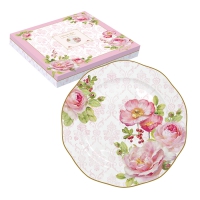 Porcelain plate 19cm - Floral Damask