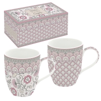 Porcelain Cup - Kalamkari pink