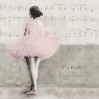 Servietten 33x33 cm - Ballet Paris