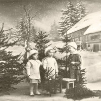 Servietten 33x33 cm - Christmas Children