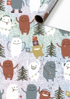 Gift wrapping paper - Yeti