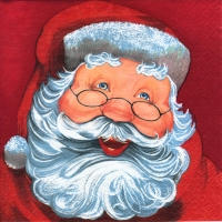 Servilletas 24x24 cm - Father Christmas red