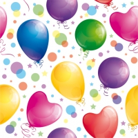 Servietten 24x24 cm - Glossy Balloons