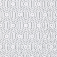 Serviettes 24x24 cm - Geometric Hipster silver/white