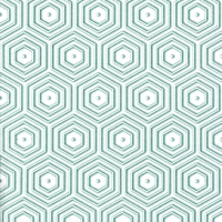 Napkins 24x24 cm - Geometric Hipster green/white
