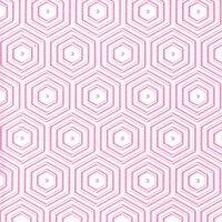Serviettes 24x24 cm - Geometric Hipster pink/white