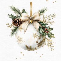 餐巾33x33厘米 - White Bauble
