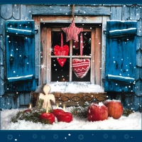 Servietten 33x33 cm - Winterly Chalet