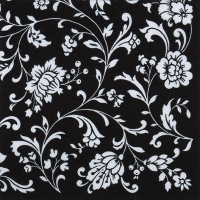 Serviettes 33x33 cm - Arabesque Black black-white