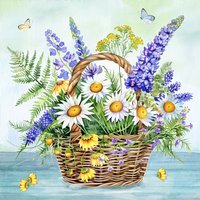 Napkins 33x33 cm - Fleurs Estivales