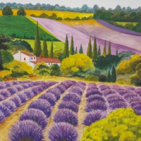 Servietten 33x33 cm - Scenic Lavender Farm