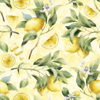 餐巾33x33厘米 - Ripe Lemons