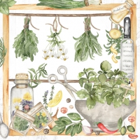 Serviettes 33x33 cm - Herbs & Spices
