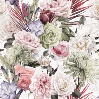 Napkins 33x33 cm - Smukke Blomster