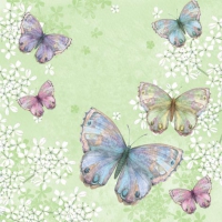 餐巾33x33厘米 - Bellissima Farfalla green