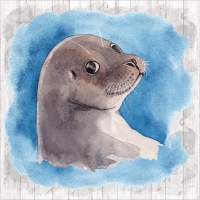 Napkins 33x33 cm - Sea Seal
