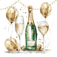 Napkins 33x33 cm - Golden Champagne