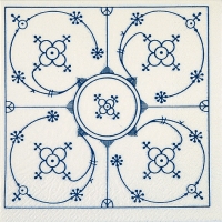 Napkins 33x33 cm - Indisch blau