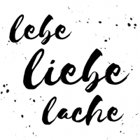 Tovaglioli 33x33 cm - Lebe Liebe Lache