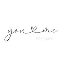 Салфетки 33x33 см - You & Me forever