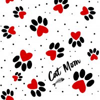 餐巾33x33厘米 - Cat Mom