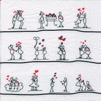 餐巾33x33厘米 - Story of Love