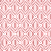 Napkins 33x33 cm - Geometric Hipster red/white