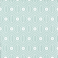 Napkins 33x33 cm - Geometric Hipster green/white
