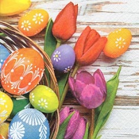 Tovaglioli 33x33 cm - Eggs & Tulips