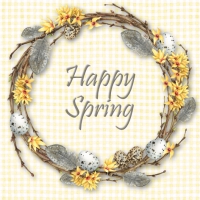 Serviettes 33x33 cm - Happy Spring