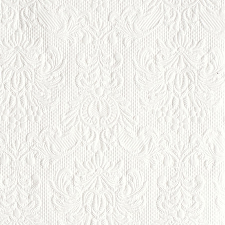 Servietten 25x25 cm - Elegance White 