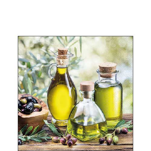 Servietten 25x25 cm - Oil Bottles