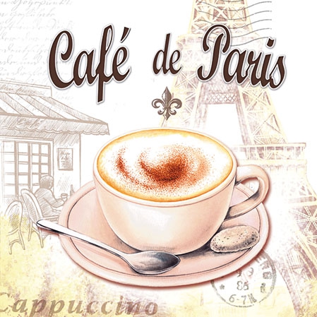 Servietten 25x25 cm - Café De Paris