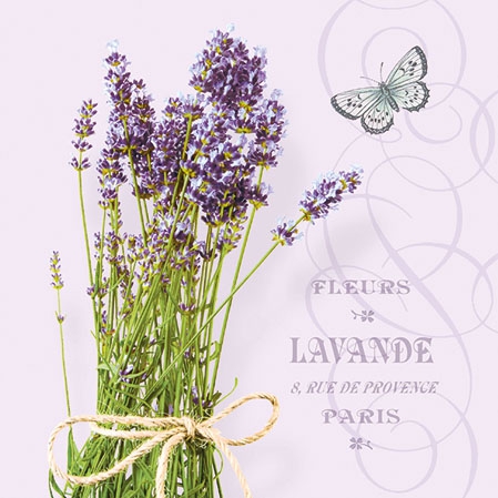 Servietten 25x25 cm - Bunch Of Lavender Lila