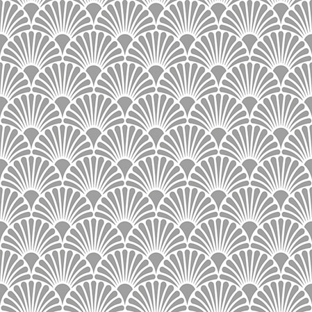 Guardanapos 25x25 cm - Art Deco Silver/White , ornamentos, padrão Guardanapos 25x25 cm - Art Deco Silver/White