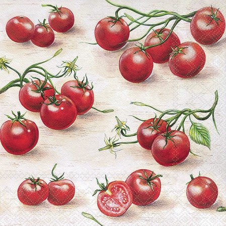 Napkins 25x25 cm - Tomatoes 