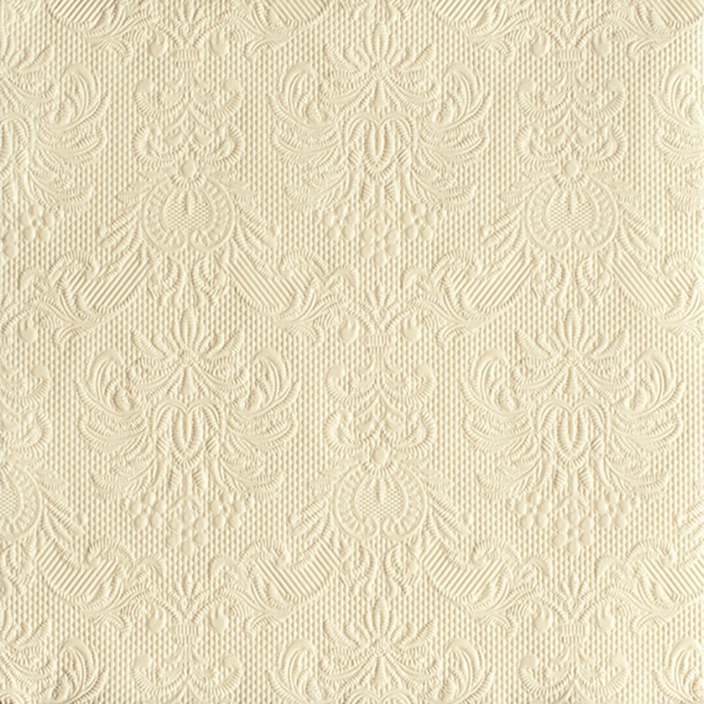 Servietten 33x33 cm - Elegance Cream , geprägt, Einfarbige Servietten Servietten 33x33 cm - Elegance Cream