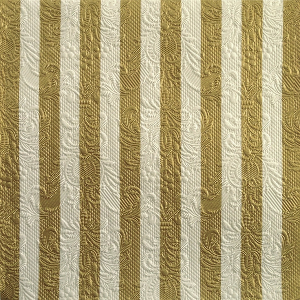 Servilletas 33x33 cm - Elegance Stripes Gold 