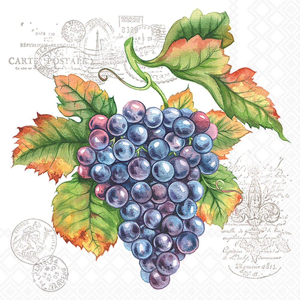 Servetten 33x33 cm - Grape vine