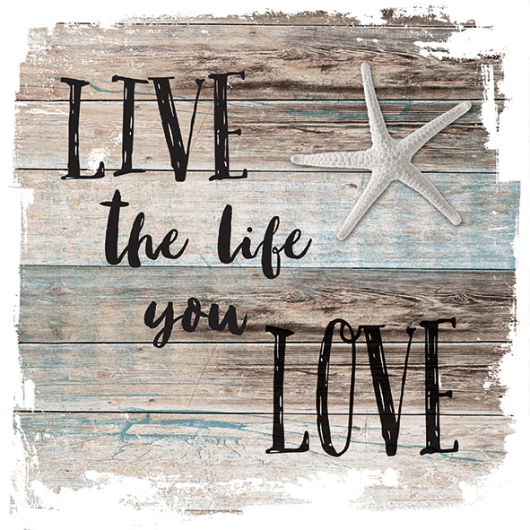 Servietten 33x33 cm - Live The Life