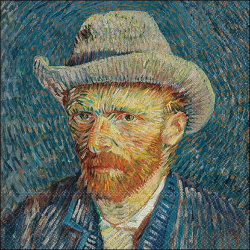 Servilletas 33x33 cm - Van gogh self-portrait , Van Gogh,  Gente,  Personalidades
