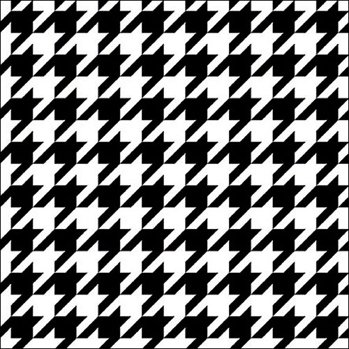 Servietten 33x33 cm - Pied-de-Poule Black/White 