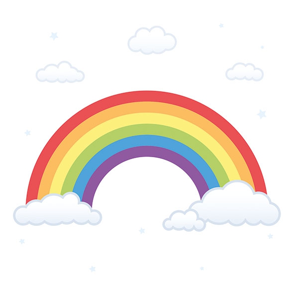 Napkins 33x33 cm - Rainbow