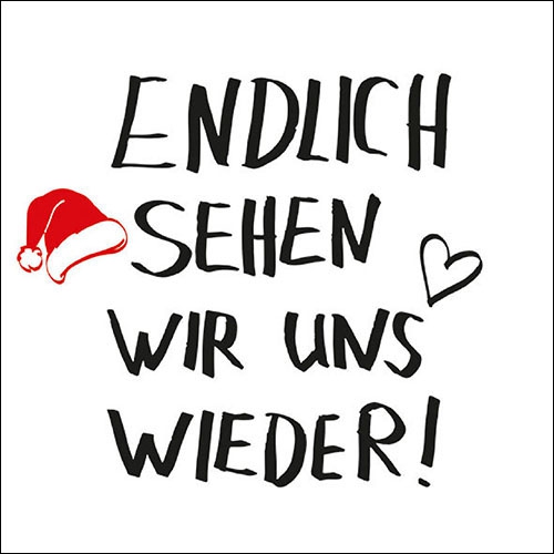 餐巾33x33厘米 - Endlich X-Mas 