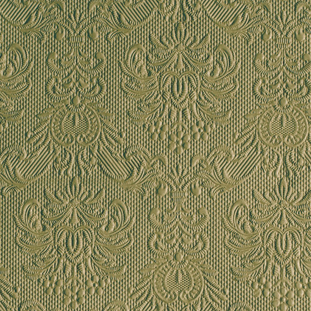 Napkins 33x33 cm - Elegance Green Leaf 