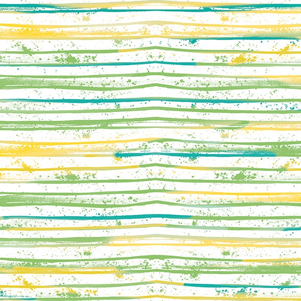 Napkins 33x33 cm - Watercolour Lines Green 