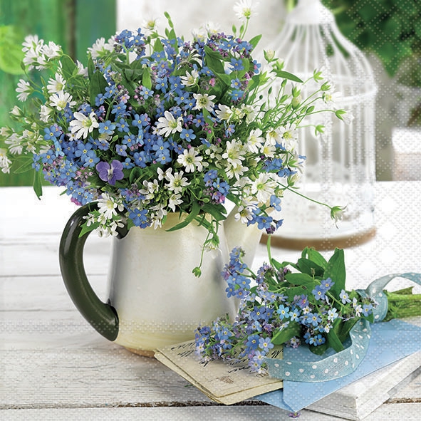 餐巾33x33厘米 Forget Me Not 通过wimmel 餐巾