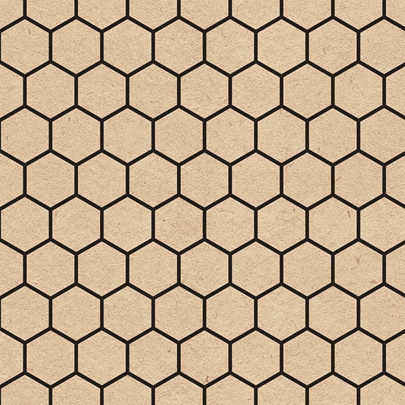Servetten 33x33 cm - Recycled Hexagon Nature 