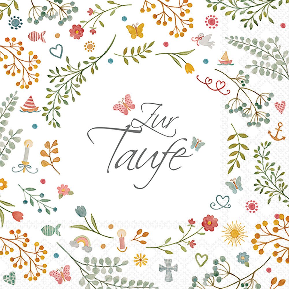 Napkins 33x33 cm - Zur Taufe